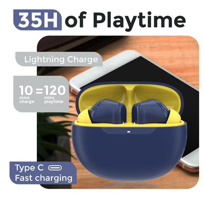 Truly Wireless Earbuds – 45ms Gaming Mode & Deep Bass