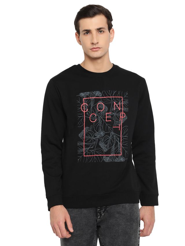 Mens Winter Sweatshirt Soft Cotton Full Sleeve Warm Casual Sweatshirt for Cold Weather