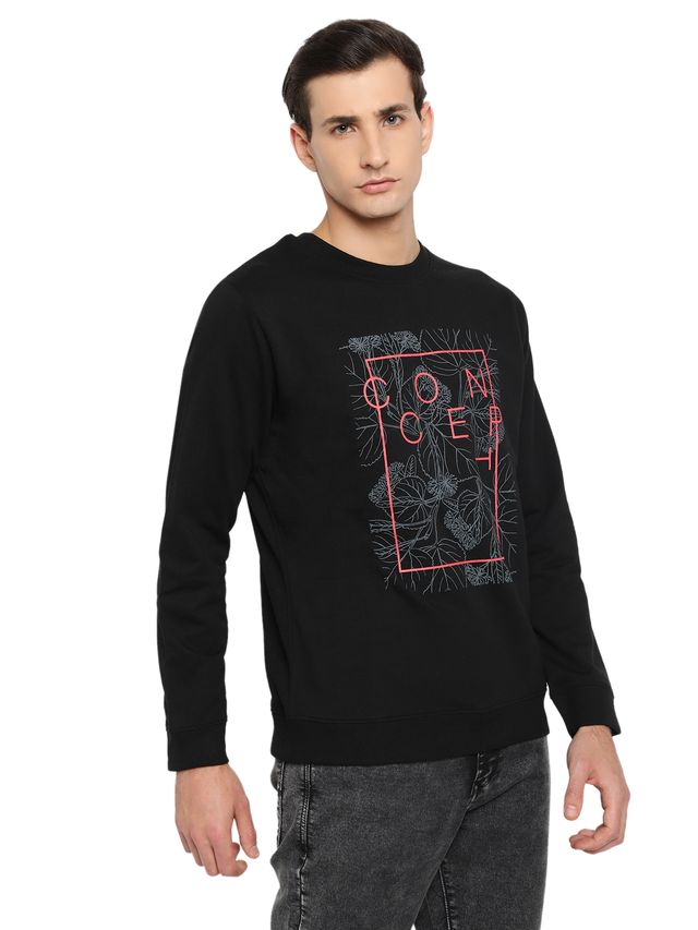 Mens Winter Sweatshirt Soft Cotton Full Sleeve Warm Casual Sweatshirt for Cold Weather