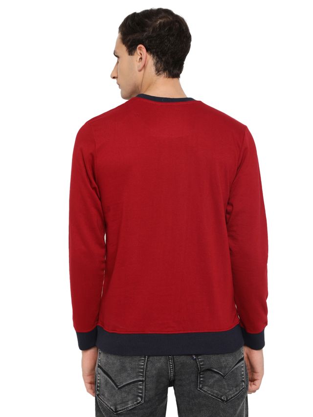 Mens Winter Sweatshirt Soft Cotton Full Sleeve Warm Casual Sweatshirt for Cold Weather