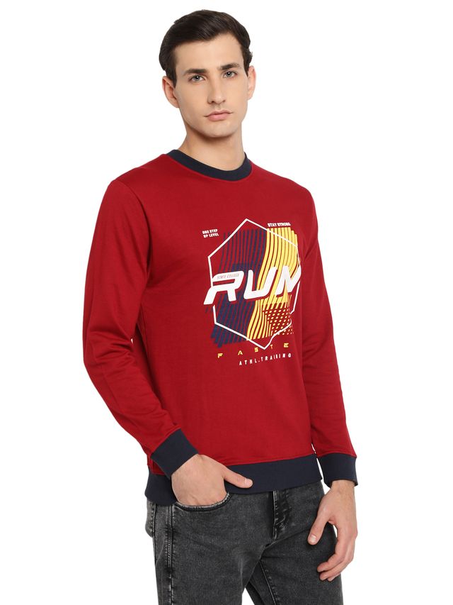 Mens Winter Sweatshirt Soft Cotton Full Sleeve Warm Casual Sweatshirt for Cold Weather