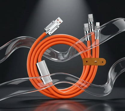 High-Speed Fast Charging & Data Sync Cable-Orange Edition